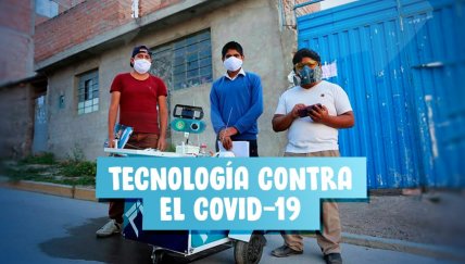 Chicos ayacuchanos fabricaron un robot para atender a pacientes con coronavirus