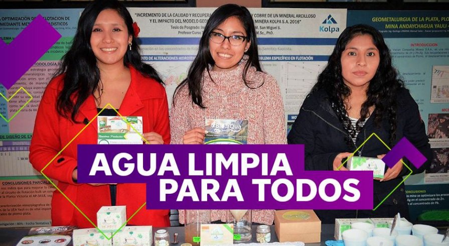 Estas universitarias peruanas descubrieron cómo purificar el agua turbia con moringa