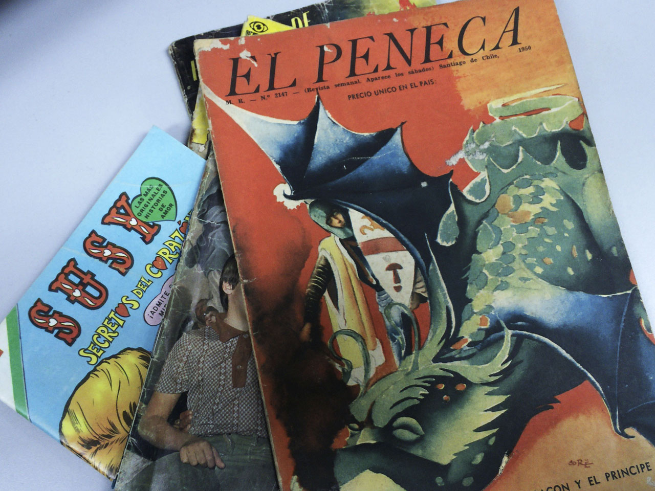 "El Peneca" fue una revista semanal y en su interior habían cuentos, poesías, concursos y por supuesto historietas.